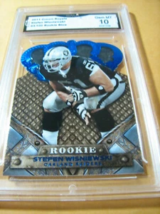 Stefen Wisniewski Raiders 2011 Crown Royale Crown Blue RC # 93/100 grado 10 - Imagen 1 de 2