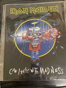IRON MAIDEN CAN I PLAY WITH MADNESS LARGE SIZE SEW ON BACK PATCH OFFICIAL - Picture 1 of 6