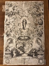 Incisione 1636 Stellario Immaculate Conceptinis Fr. Cesarius Maria