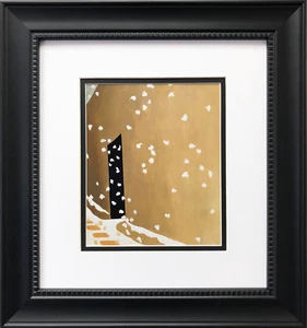 "Puerta negra con nieve"" Georgia O'Keeffe estampado artístico americano enmarcado personalizado - Imagen 1 de 3