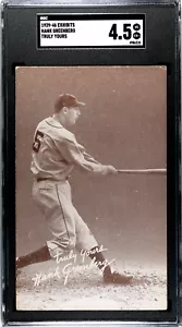 1939-46 Salutation Exhibit W462 - Hank Greenberg Detroit Tigers - SGC 4.5 VG/Ex+ - Picture 1 of 2