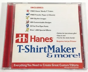 Hanes T-Shirt Maker & More - Great Custom T-Shirts - PC CD-Rom - 1997 - Picture 1 of 5