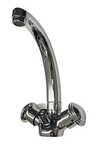 Spültischarmatur Küchenarmatur Wasserhahn Geräteanschluß Chrom silber - Bild 1 von 4