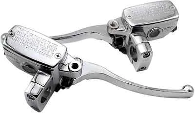 CHROME BRAKE MASTER CYLINDER CLUTCH LEVERS FOR SUZUKI INTRUDER 800 1400 1500 US - Image 1 of 2