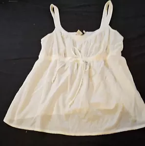 LOFT XL TANK CAUZE BOHO HIPPIE COTTAGE CORE BAUER BEACHY DAMEN TOP BINDEBAND WAIS - Bild 1 von 10