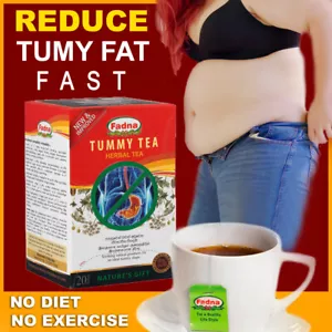 Fadna Tummy Tea Herbal 100% Fat Burn Slim Weight Loss Tea Reduce Tummy Fat Fast - Picture 1 of 8