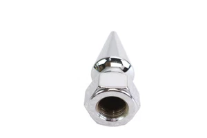 Chrome Pike Nut Fine 5/8 inch-18 Thread fits Harley Davidson - Picture 1 of 4