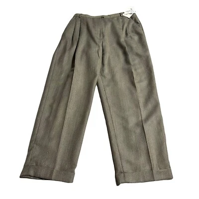 Rafaella Pleated Pants Women’s Size 16 Woolmark 100% Pure New Wool Worsted NWT - Image 1 of 4