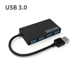4 Port USB HUB 3.0 Fast Speed Multi Splitter Expansion PC Laptop Desktop Adapt - Picture 1 of 12
