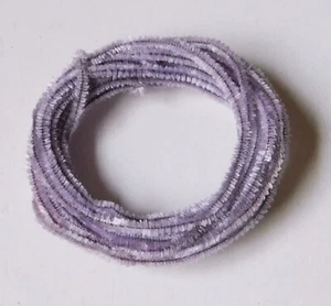 3 yards Vintage Wire Lavender Chenille Craft Millinery Trim 1/8" - Picture 1 of 2