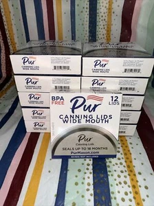 11 BOXEN ~ PUR breite Öffnung Einmachdeckel 12er-Pack BPA-frei keine Bänder 64013 - Bild 1 von 4