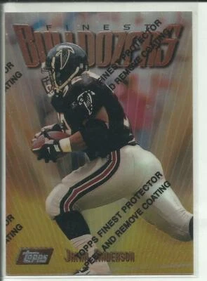 1997 Topps Finest #28 Jamal Anderson Atlanta Falcons - Image 1 of 2