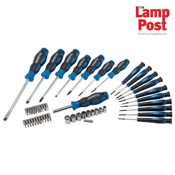 Draper 20721 - 49 Piece Screwdriver, Socket and Bit Set - Image 1 of 1
