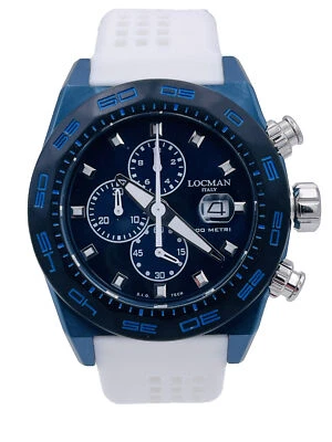 Reloj Locman Stealth 300m 46mm 217BLW/660 Cronógrafo Muy Descuento Nuevo Foto 1 de 4