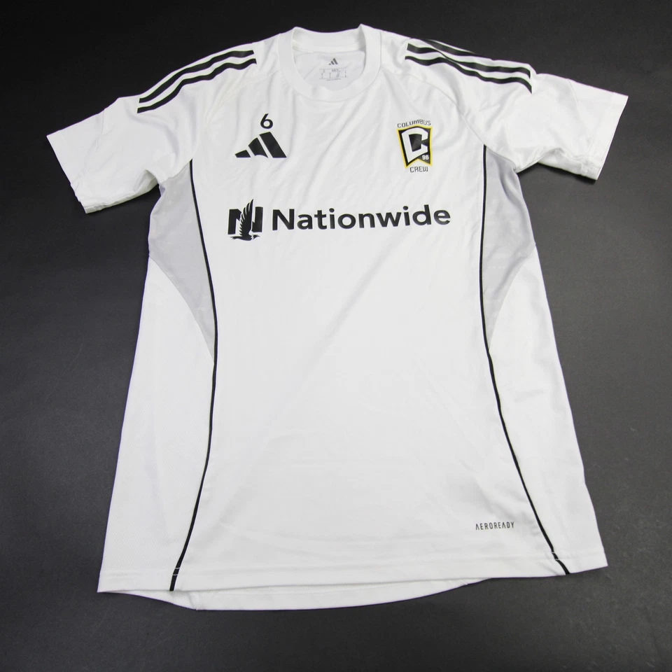 Camiseta de práctica Columbus Crew Adidas - fútbol para hombre blanca usada Foto 1 de 1