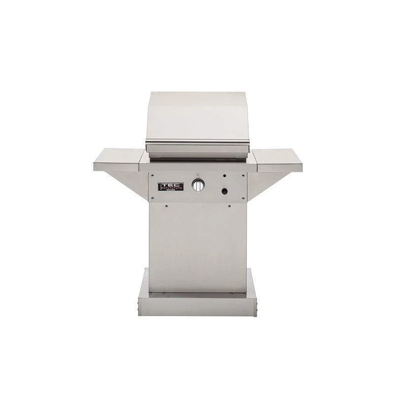 Grelha IR TEC Patio 1 FR em pedestal de aço inoxidável com duas prateleiras laterais, NG - Imagem 1 de 1