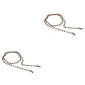 2 PCS Glasses Chain Bead Eyeglass Chains for Women Beads - Picture 1 of 12