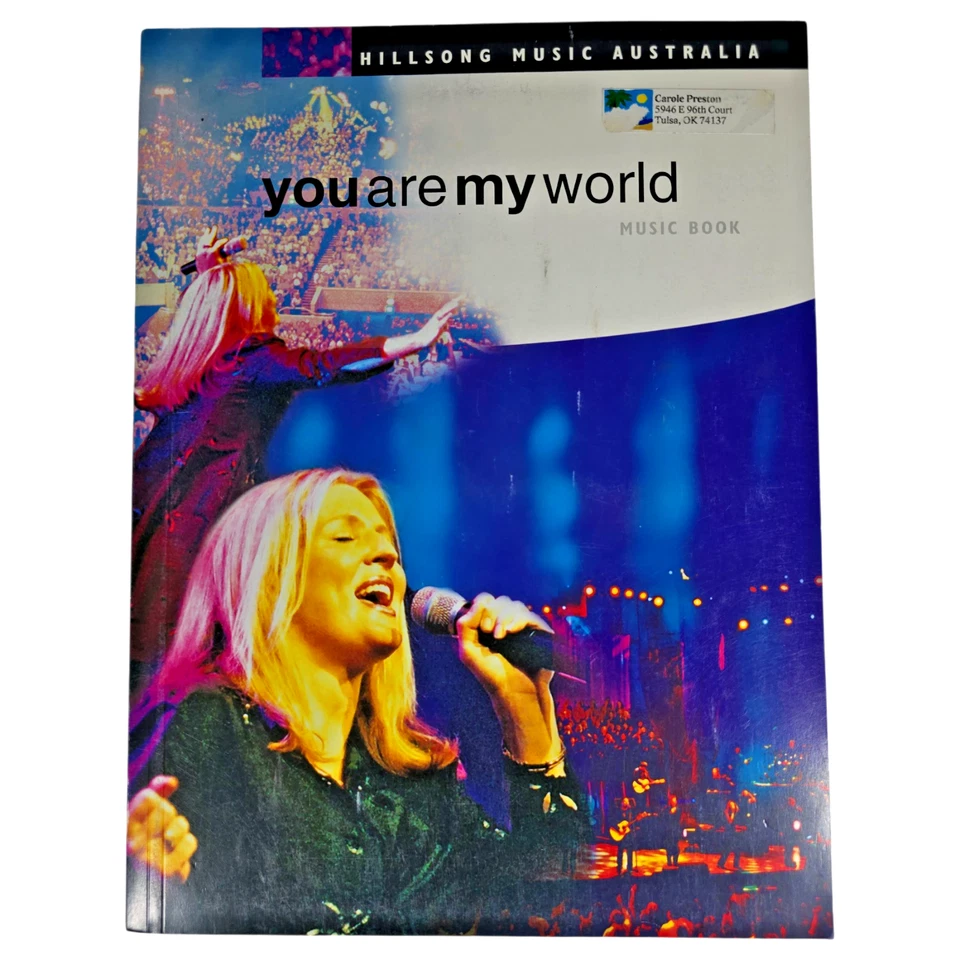 Hillsong You Are My World Songbook Piano Vocal Guitar Music Christian 2001 Book - Image 1 of 4