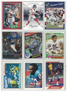 Giants Football Card Lot - Taylor, Robinson, Brunner, Bavaro (9 Cards) NG1 - Picture 1 of 2