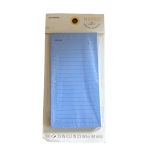 Post-it® Printed Notes by Noted 2.9"x5.7" Blue Sticky Notes 3-Pack Office School - Picture 1 of 4