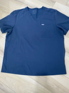 FIGS Technical Collection Top Azul Hombre Talla XXL 3 Bolsillos Estilo TM3000 2XL - Imagen 1 de 6