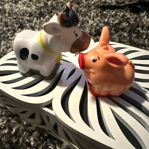 Fisher price little people farm animals cow & pig - Picture 1 of 9