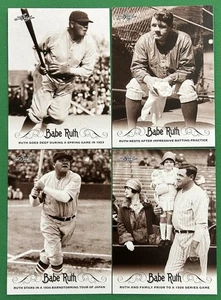 Lote De 4 Diferentes 2016 Hoja Babe Ruth Colección New York Yankees Envío Gratis - Imagen 1 de 2