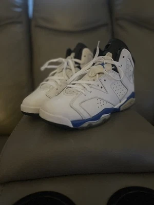 GS Talla 6.5Y/8W - Nike Air Jordan 6 Retro BG Azul Deportivo 2014 ¡LIMPIO! ICEY!  Foto 1 de 4