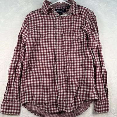 Canterbury of New Zealand Shirt Men's Large Red Snap Button Plaid Long Sleeve - Image 1 of 4