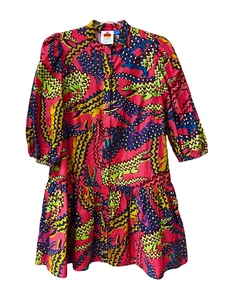 Anthropologie Farm Rio Size XS Long Sleeve Printed Mini Dress Crocodile - Picture 1 of 13