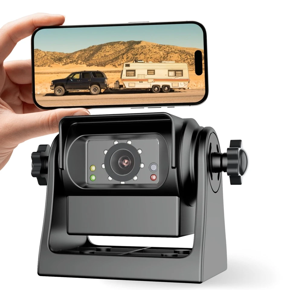 WiFi Magnetic Hitch Wireless Backup Rear/Front View Camera Rechargeable Batte... - Image 1 of 4