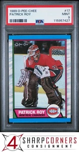 1989 O-PEE-CHEE #17 PATRICK ROY CANADIENS HOF PSA 9 - Picture 1 of 3