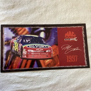 Mac Tools Motorsports Jeff Gordon Dupont #24 Metall Poster Schild 1997 - Bild 1 von 13