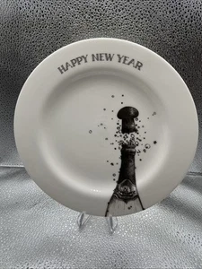 Epoch 2000 Happy New Year Uncorked Champagne bottle 8" Ceramic Salad Plate Rare - Picture 1 of 6