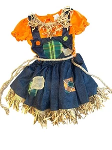 Mädchen Halloween Kostüm 6/6x Vogelscheuche Kleid Kostüm - Bild 1 von 5