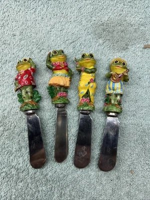 4件套老式波士顿仓库夏威夷Luau青蛙奶酪摊铺机 — 第 1/4 张图片