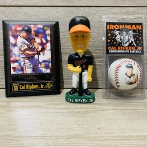 Cal Ripken Jr. Lot Bobblehead/Ball/Card Plaque Vintage Baltimore Orioles - Picture 1 of 10