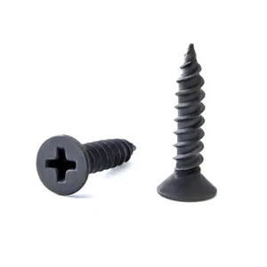 100pcs #8 x 3/4" Black Screw, Flat Head Phillips Wood Screw(SUS304) 18-8 S/S ... - Picture 1 of 5