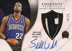 07-08 EXQUISITE - SHELDEN WILLIAMS - AUTOGRAPH / PATCH #14/25 - Picture 1 of 1
