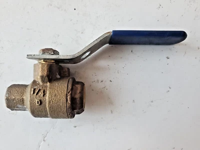 Nibco 1/4" Inch "D" Bronze Ball Valve Inline 150 SWP 600 WOG FNPT x FNPT NOS - Image 1 of 4