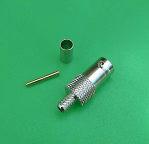 (1 CONFEZIONE) BNC Crimpatrice Femmina per Cavo RG58 RG142 RG400 LMR195 - Venditore USA - Foto 1 di 3