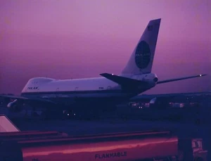 Color Photograph of a Pan Am Boeing B747-121, on the tarmac taxiing Reg. N739PA - Picture 1 of 1