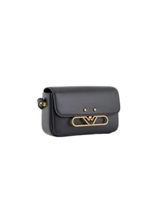 Borsa a tracolla Emporio Armani realizzata in pelle, con logo aquila in metal... - Foto 1 di 4