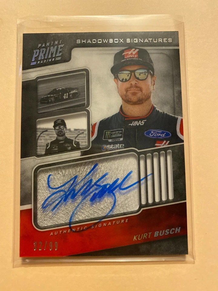 A18,714 - 2018 Panini Prime Shadowbox Signatures #5 Kurt Busch/99 Auto - Image 1 of 1