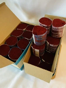 Vintage Spinnerin Rug Cut Yarn 7157 Brick 2 Boxes Of 16 - 1 Oz Ea/32 Oz - Picture 1 of 7