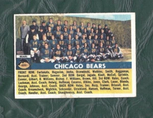 1956 Topps Football Karte #119 Team Chicago Bears kleiner Papierverlust - Bild 1 von 2