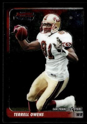 2003 Bowman Chrome #25 Terrell Owens FOOTBALL San Francisco 49ers - Image 1 of 2