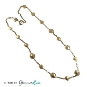 Jones New York Hammered Disk Station Gold Tone Necklace - Picture 1 of 9