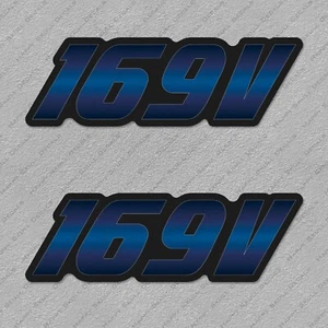 STRATOS 169V BOAT LOGO DECALS STICKERS Set of 2 8.75" LONG - Picture 1 of 2