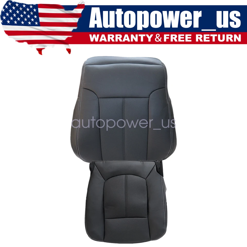 For 2011 2012 2013 Ford F250 Super Duty Driver Back & Bottom Seat Cover Black Foto 1 de 4